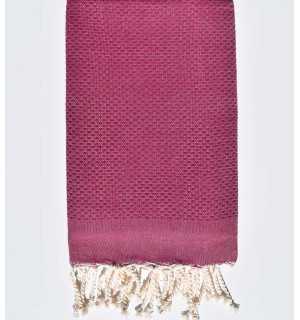 Fouta nido de abeja unido púrpura Fouta Tunisia - 1