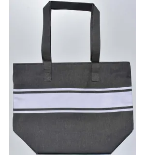 Bolsa de playa fouta gris topo Fouta Tunisia - 1