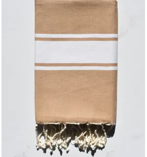 Toalla de playa beige  - 1