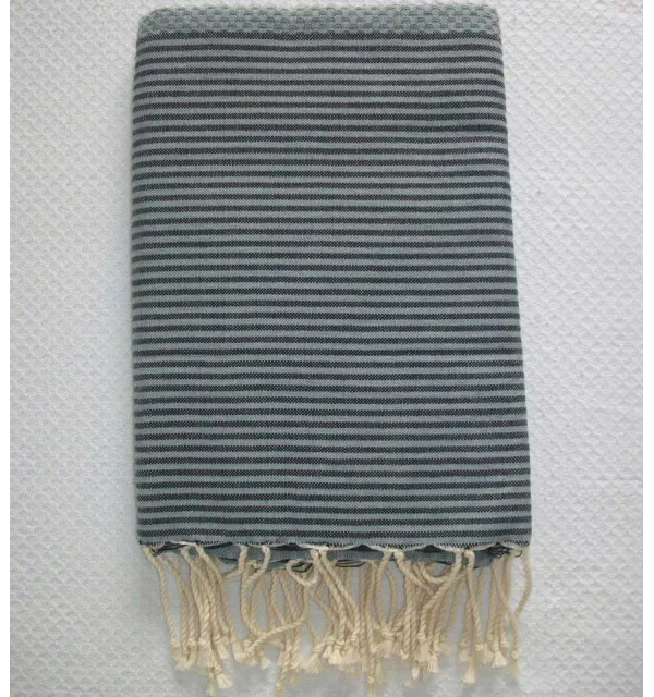 Fouta nido d'ape  Grigio asparago 