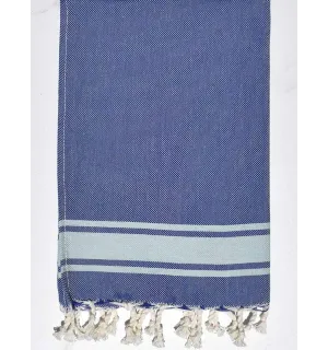 Toalla Mini azul esmalte y celeste Fouta Tunisia - 1