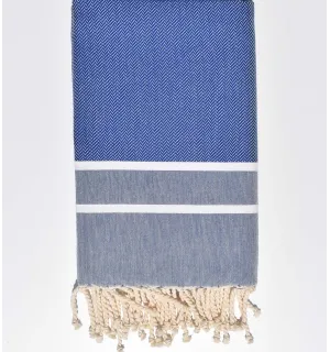 Fouta Chevron Azul Fouta Tunisia - 1