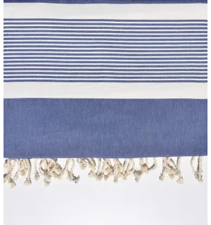 Fouta grande jeans azul claro 2m * 2.80m Fouta Tunisia - 3
