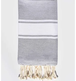 Toalla de playa Fouta heather gris  - 1