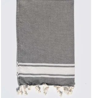 Servilleta mediana gris Fouta Tunisia - 1