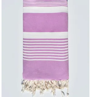 Toalla de playa gigante lila brillante Fouta Tunisia - 1