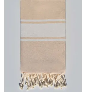 Toalla de playa beige claro  - 1