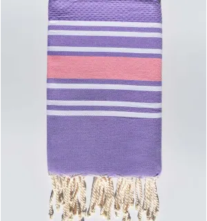 toalla de playa nido de abeja lavender Fouta Tunisia - 1