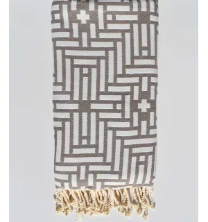 Colcha beige obscuro 1.94m*2.8m  - 1