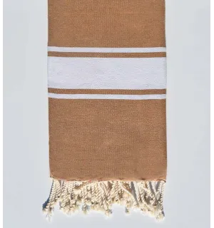Toalla de playa Ocre dorado tostado  - 1
