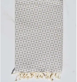 Toalla de playa mariposa color sepia Fouta Tunisia - 1