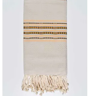 Toalla de spa beige Fouta Tunisia - 1