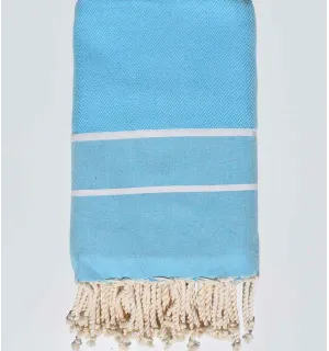 TOALLA DE PLAYA GIGANTE turquesa oscuro 2m*1.9m Fouta Tunisia - 1