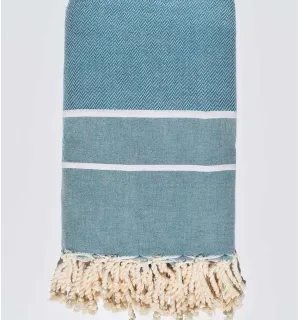 Toalla de playa gigante Azul turquesa  - 1