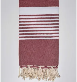 Toalla de playa gigante rojo oscuro Fouta Tunisia - 1