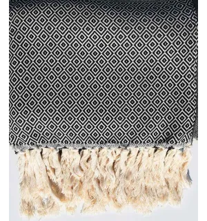 Plaid azul oscuro 2.6m*1.6m Fouta Tunisia - 1
