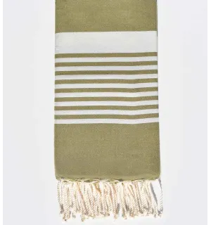 Toalla de playa arthur khaki green Fouta Tunisia - 1