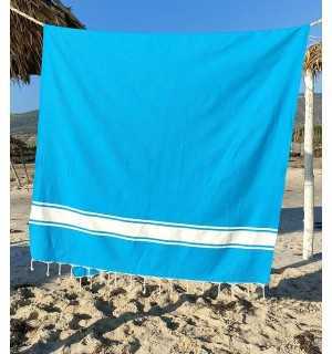 Toalla playa Cerúleo Fouta Tunisia - 1