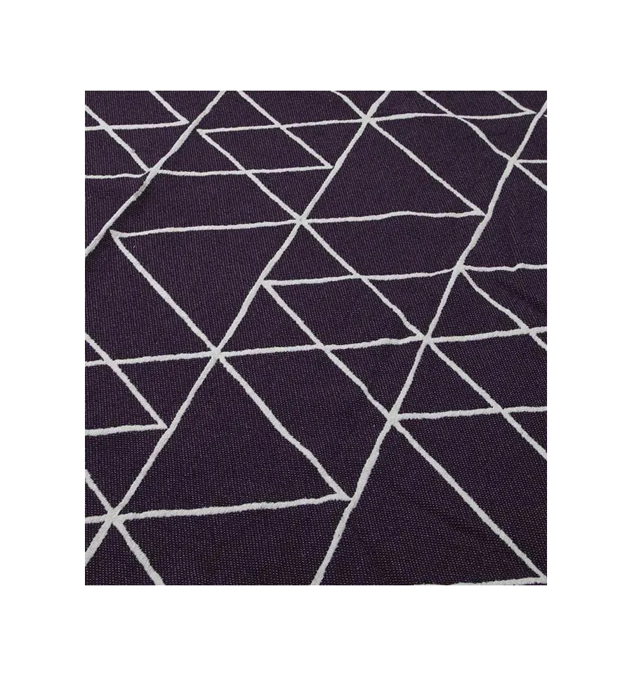 Alfombra morada con motivos geométricos Fouta Tunisia - 2