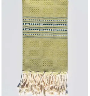 Toalla de playa Thalasso verde liquen Fouta Tunisia - 1