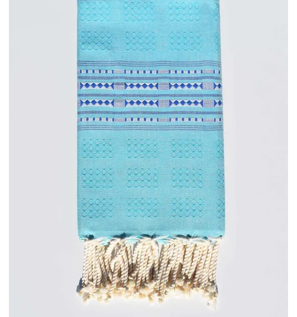 Toalla de playa thalasso azul claro Fouta Tunisia - 2