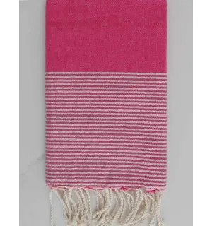 Toalla playa Lurex rosa Fouta Tunisia - 1