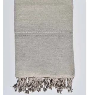 Toalla de playa gigante beige muy claro Fouta Tunisia - 1