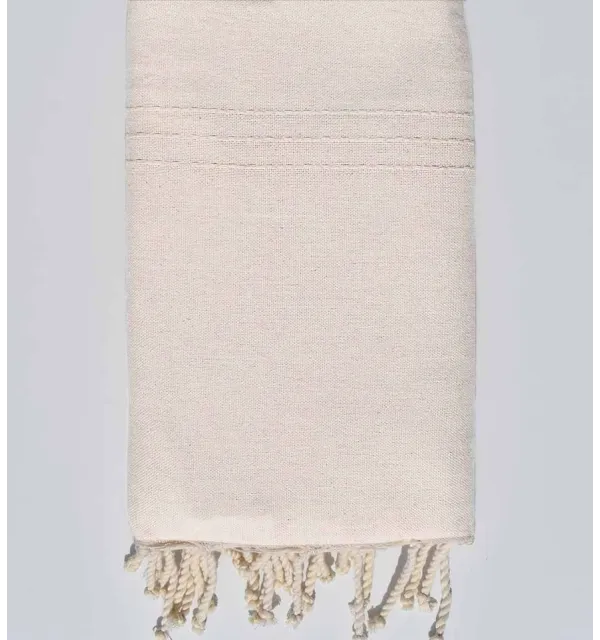 Tiro blanco crema mediano 1,5 m * 2,5 m Fouta Tunisia - 1