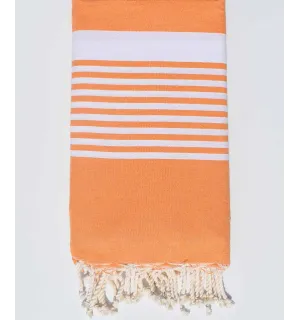 Toalla de playa gigante naranja claro 2m / 2m Fouta Tunisia - 1