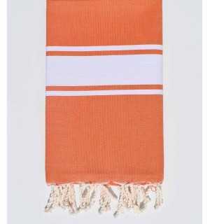 Toalla de playa naranja oscuro Fouta Tunisia - 1
