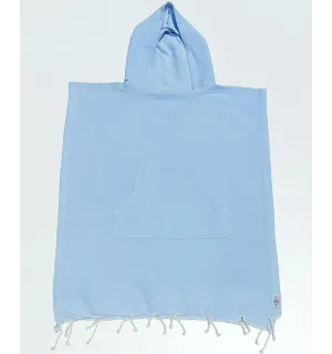 Poncho de playa infantil azul cielo Fouta Tunisia - 1
