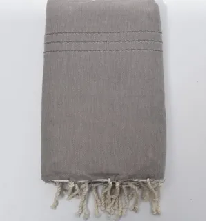 Grande toalla de palya  topo claro 1.50m*2.50m Fouta Tunisia - 1