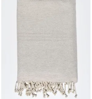 Colcha beige lino Fouta Tunisia - 1