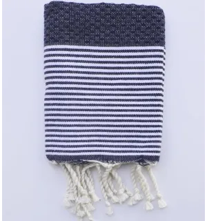 Juego de 10 servilletas noche azul Fouta Tunisia - 1