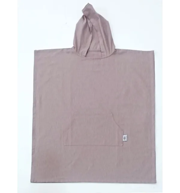 Poncho de playa rosa pallido Fouta Tunisia - 1