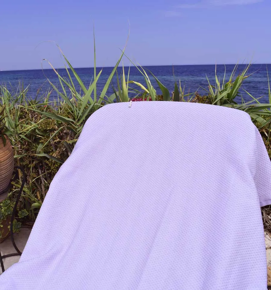 Toalla de playa lila lavanda Fouta Tunisia - 3