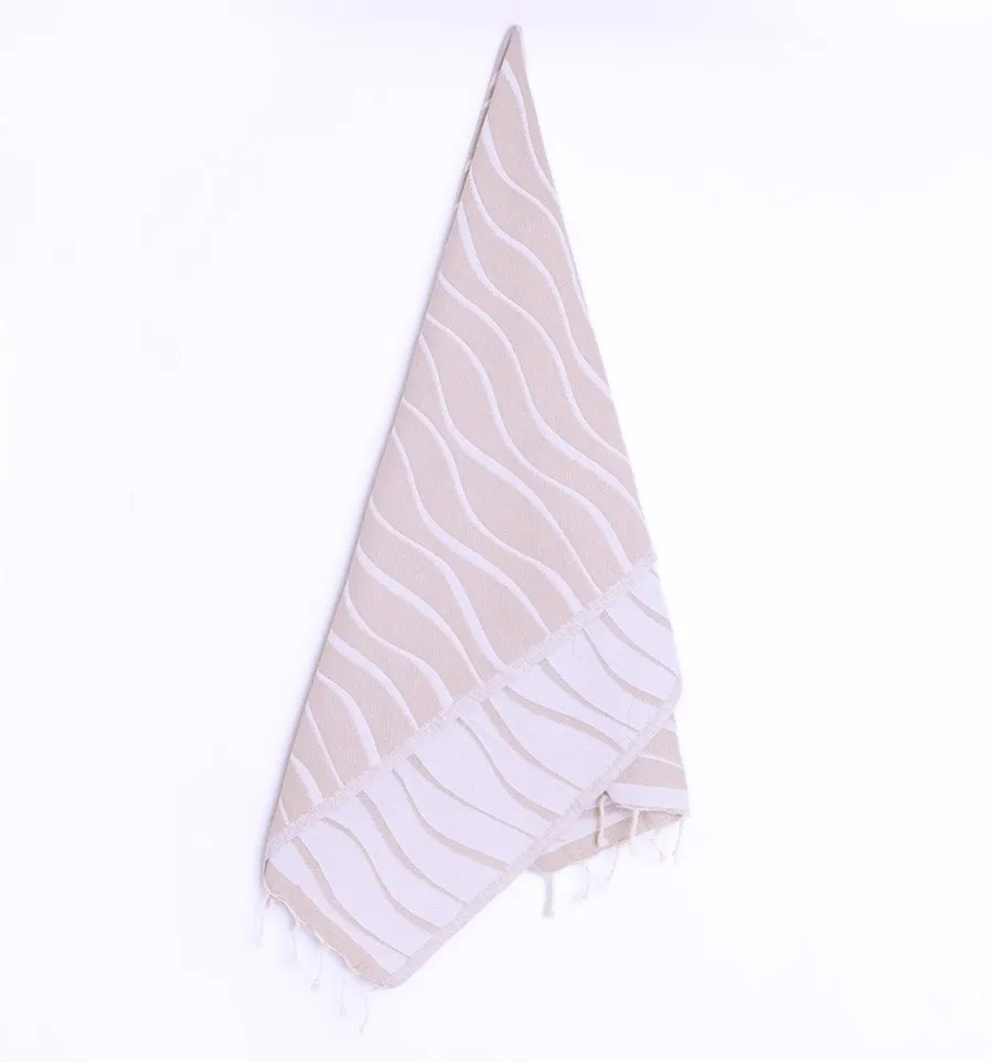 Toalla de playa Hawaii Beige Fouta Tunisia - 4