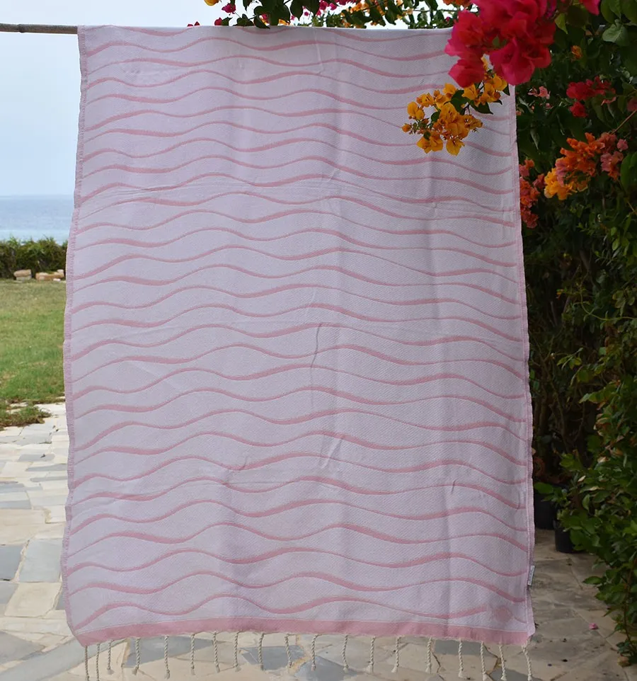 Toalla de playa Hawaii Rosa Fouta Tunisia - 2