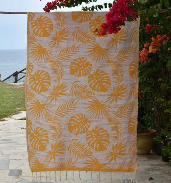 Toalla de playa Amazon amarilla Fouta Tunisia - 2