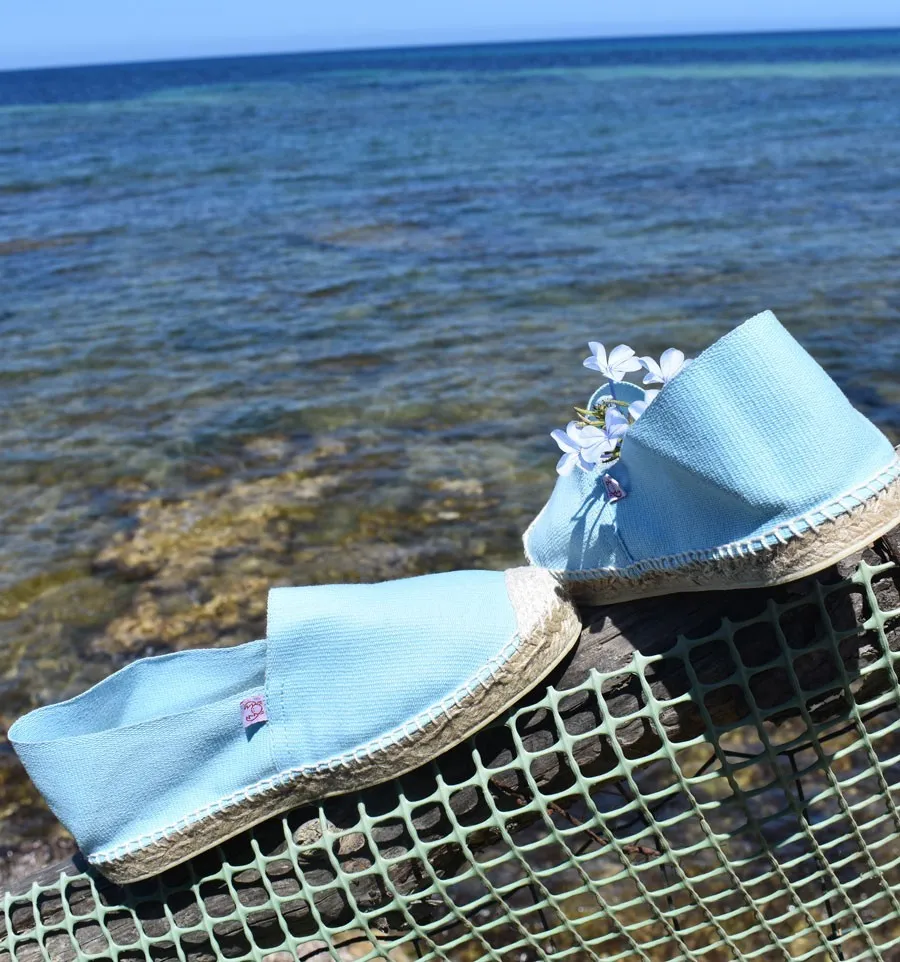 Alpargatas Azul Cielo para Mujer Crabster - 2