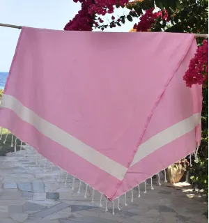Toalla de playa Diamante Rosa Fouta Tunisia - 1 2