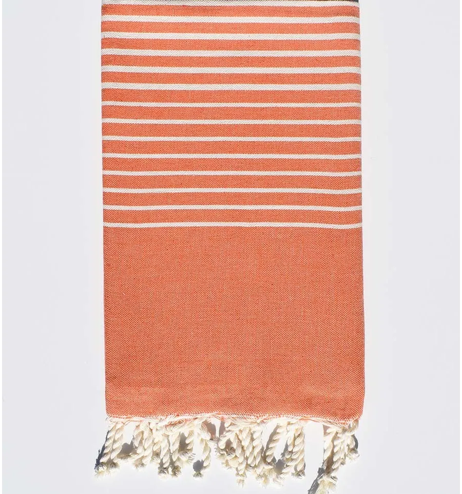 Toalla de Playa Portofino Naranja Fouta Tunisia - 3