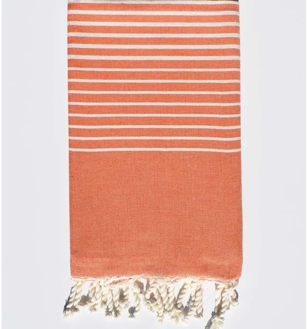 Toalla de Playa Portofino Naranja Fouta Tunisia - 3