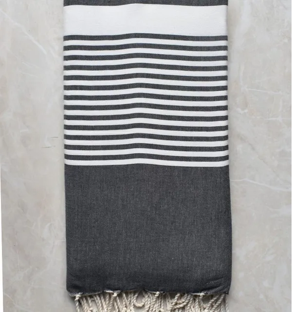 Tiró gris pizarra con rayas - FOUTA TUNISIA