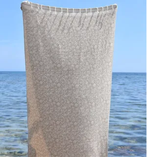 Toalla de playa Versailles topo – Fouta de algodón floral, suave y absorbente para playa o piscina