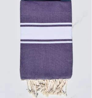 Toalla de playa tejido plato Secuoya - FOUTA TUNISIA