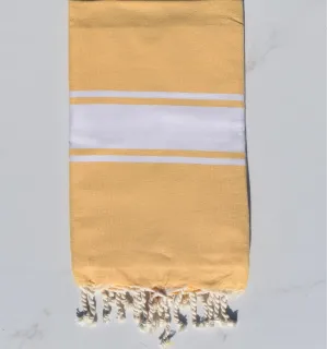 Toalla playa amarilla mantequilla - FOUTA TUNISIA