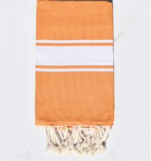 Toalla playa ocre amarillo - FOUTA TUNISIA