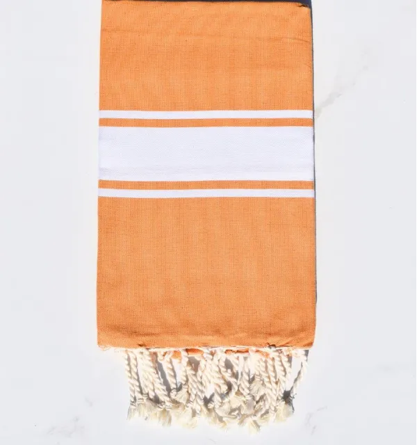 Toalla playa ocre amarillo - FOUTA TUNISIA