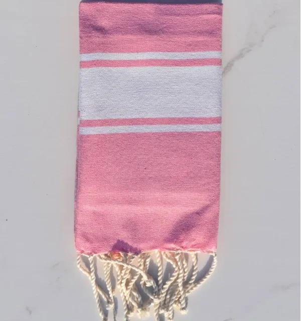 Toalla de playa niños rosa claro - FOUTA TUNISIA